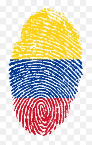 Colombia Flag Fingerprint - Free Image On ClipartFlare
