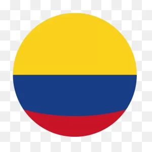 Colombia Round Flag - Colombia Flag Icon Png Clipart - Large Size ClipartFlare.com 
