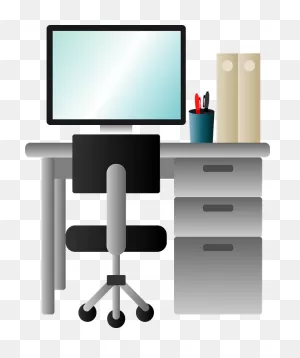 Office Desk And Chair Clipart. Free Download Transparent .png ClipartFlare.com 