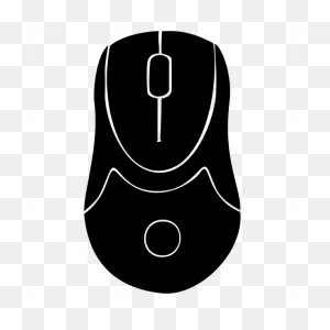 Vector Graphics Of Computer Mouse Silhouette With White Lines ClipartFlare.com 