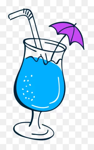 Cocktail Clipart Blue Lagoon - Png Download - Full Size Clipart ClipartFlare.com 