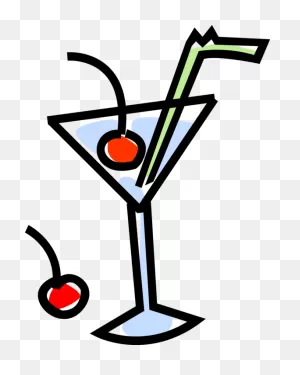 Vector Illustration Of Mixed Drink Martini Cocktail Clipart ClipartFlare.com 