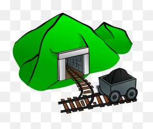 Coal Tracks Mine - Free Vector Graphic On ClipartFlare