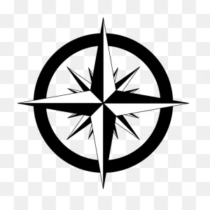 Compass Rose Vector Sketch | Free PNG-WebP