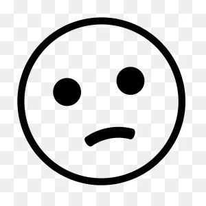 Confused Face Emoji Clipart - Confuse Emoji Black And White - Png ClipartFlare.com 