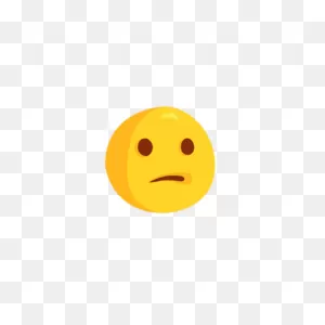 Confused Face Emoji Transparent - ClipartFlare