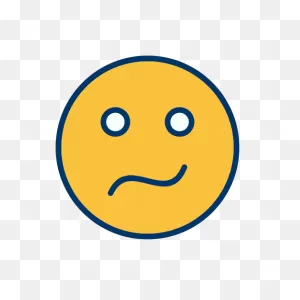 Smiley Face Confused Emoticon Icon Clipart - ClipartFlare