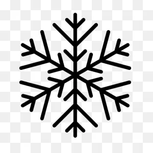 Líneas De Los Copos De Nieve | Icono Gratis