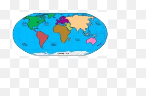 World Map Continent Earth - Seven Continents Map Png Download ClipartFlare.com 