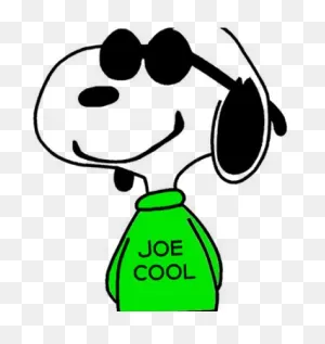 Snoopy Clipart Joe Cool - Snoopy - Png Download - Full Size ClipartFlare.com 