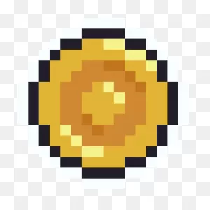 Coin Icon - Mario Pixel Icon Collection