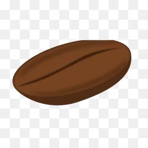 Coffee Bean Vector Image In Color | Free PNG-WebP