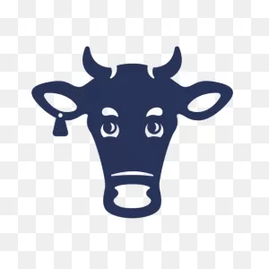 Filled Stroke Cow Head Transparent Png & PNG-WebP Vector