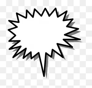 Free Comic Book Speech Bubble Transparent, Download Free Comic ClipartFlare.com 