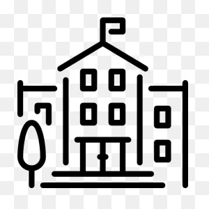 Building College Education Learning Office School University Icon -