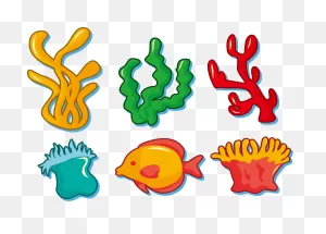Clipart For Seaweed , Png Download - Clipart Cartoon Coral Reef ClipartFlare.com 