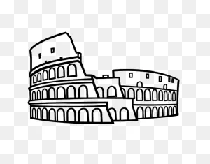 Roman Colosseum Coloring Page To Color, Print Or Download. Color ClipartFlare.com 