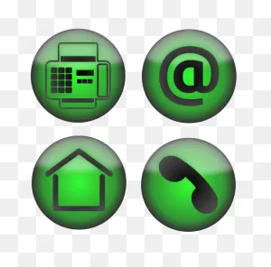 Four Contact Icons - ClipartFlare