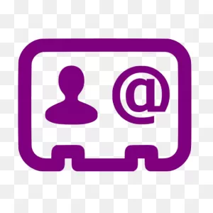 Purple Business Contact Icon - Free Purple Contact Icons