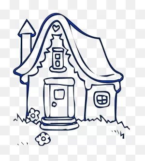 House, Cottage, Building, Housing, Village - Cottage House Drawing ClipartFlare.com 