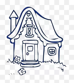 House, Cottage, Building, Housing, Village - Cottage Clipart Black ClipartFlare.com 