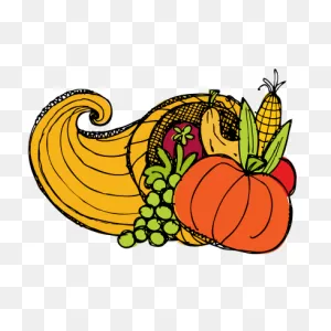 Thanksgiving Cornucopia Drawing Transparent Png - Stickpng