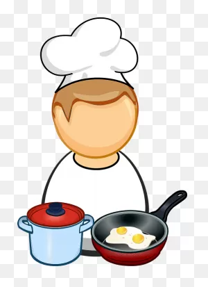 Comic Characters Cook Cooking Egg Food Fry - Pan Cooking Clipart ClipartFlare.com 