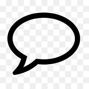 Comment White Oval Bubble - Free Shapes Icons