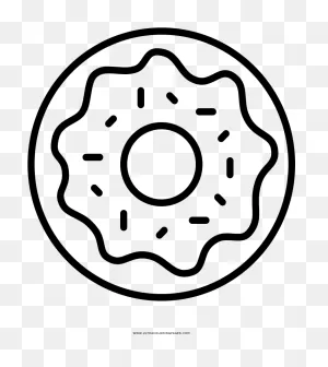 Doughnut Coloring Page - Circle Clipart - Full Size Clipart ClipartFlare.com 