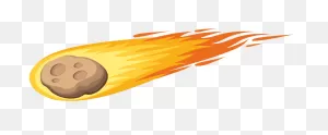 Comet Falling Down Space Decal
