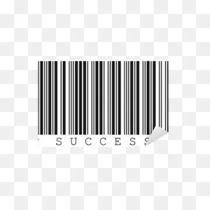 Código De Barras Con Palabra Éxito Sticker • Pixers® - We Live To ClipartFlare.com 