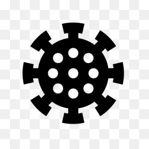 Covid19 Corona Virus Black Logo Png 35