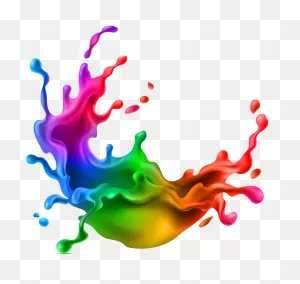 Splash Rainbow Paint Vinyl Wall Art