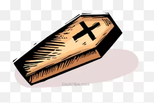 Coffin Royalty Free Vector Clip Art Illustration -Vc066396 ClipartFlare.com 