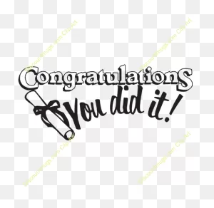 Congratulation Clipart - Congratulations You Did It Graduation ClipartFlare.com 