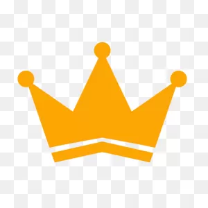 Orange Crown 3 Icon - Free Orange Crown Icons