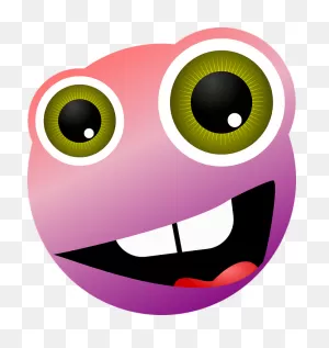 Download Hd Smiley, Graphic, Crazy, Color, Face, Big Eyes - Smiley ClipartFlare.com 
