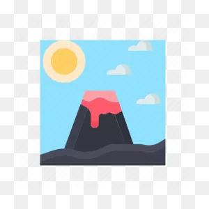 Calm, Crater, Landscape, Mountain, Volcano Icon - Download On ClipartFlare.com 