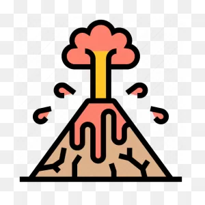 Crater, Eruption, Lava, Mountain, Volcano Icon - Download On ClipartFlare.com 