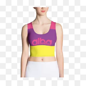 Neon Blue Crop Top