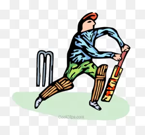 Person Playing Cricket Royalty Free Vector Clip Art Illustration ClipartFlare.com 