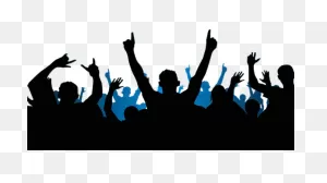 Download Party Silhouette Crowd Carnival Png Image High Quality ClipartFlare.com 