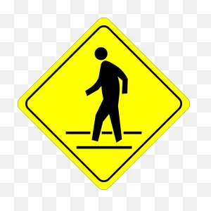Crosswalk Sign Clipart - Clipart Suggest