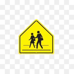 School Crosswalk Sign Transparent Png - Stickpng