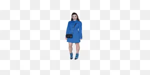 Crystal Reed (Blue Outfit) Cardboard Cutout - ClipartFlare