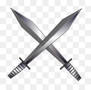 Minecraft Crossing Swords Png - Crossed Swords Transparent ClipartFlare.com 