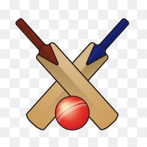 Cricket Bat And Ball | Id#: 12620 | ClipartFlare