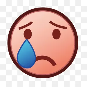Crying Face Emoji Clipart - Emoji - Png Download - Full Size ClipartFlare.com 