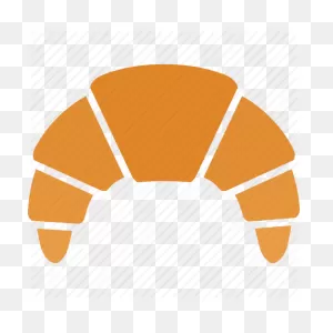 Croissant Clipart Pastery - Croissant Logo Vector - (512X512) Png ClipartFlare.com 