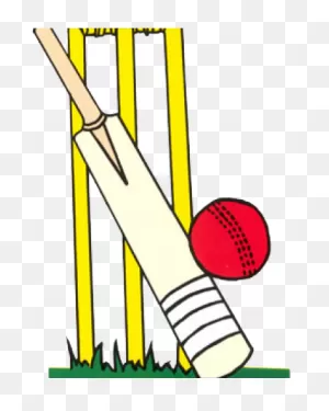 Download Hd Stump Clipart Cricket Ball - Cricket Ball And Bad ClipartFlare.com 